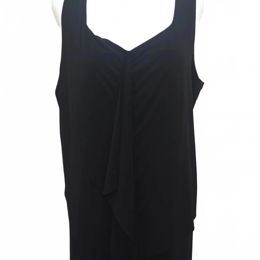 Susan Graver Elegant Black Maxi Dress - Perfect for Any Occasion, size L